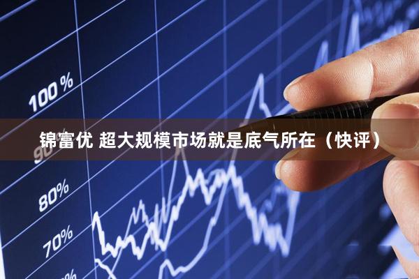 锦富优 超大规模市场就是底气所在（快评）